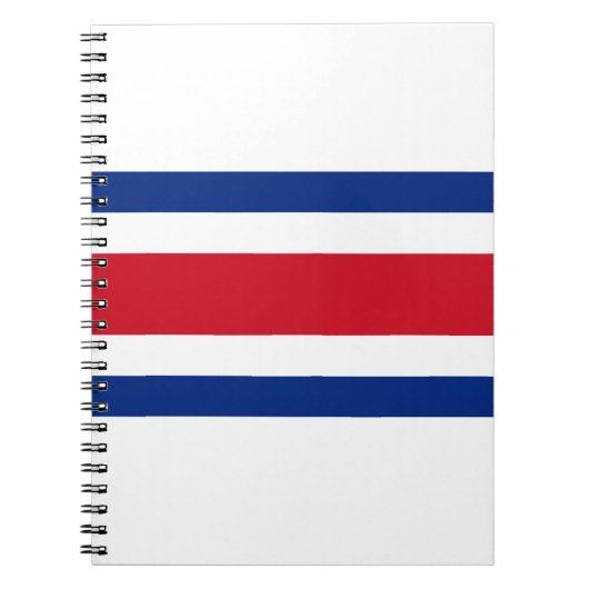 Costa Rica Flag Notitieboek (Voorkant)