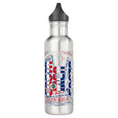 Costa Rica Flag Patriotic Waterfles (Links)