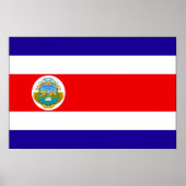 Costa Rica Flag Poster (Voorkant)