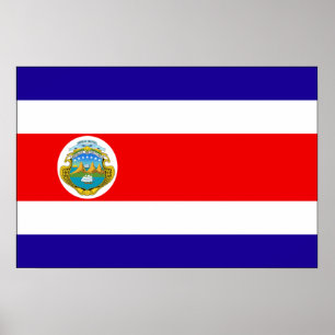 Costa Rica Flag Poster