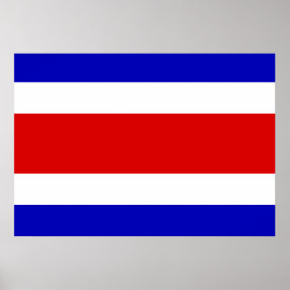 Costa Rica Flag Poster