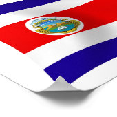 Costa Rica Flag Poster Print (Hoek)