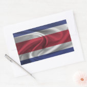 Costa Rica Flag Rechthoekige Sticker (Envelop)