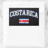 Costa Rica Flag Rechthoekige Sticker (Tas)