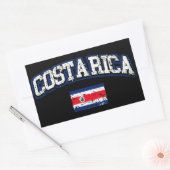 Costa Rica Flag Rechthoekige Sticker (Envelop)