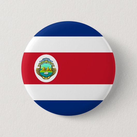 Costa Rica Flag Ronde Button 5,7 Cm (Voorkant)