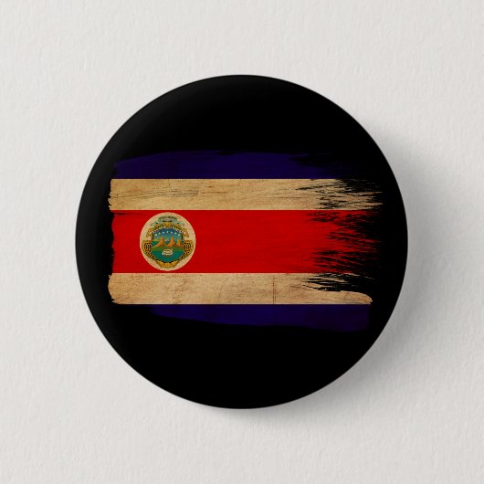 Costa Rica Flag Ronde Button 5,7 Cm (Voorkant)