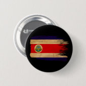 Costa Rica Flag Ronde Button 5,7 Cm (Voorkant /achterkant)