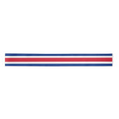 Costa Rica Flag Satijnen Lint (Voorkant)