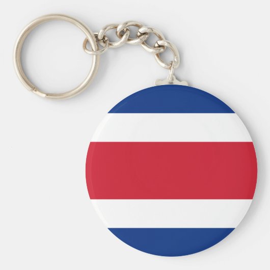 Costa Rica Flag Sleutelhanger (Voorkant)