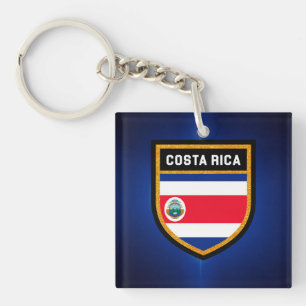 Costa Rica Flag Sleutelhanger