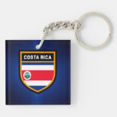Costa Rica Flag Sleutelhanger (Achterkant)