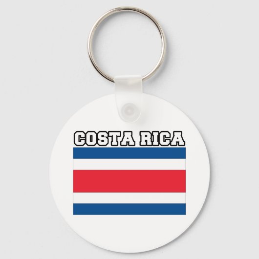 Costa Rica Flag Sleutelhanger (Voorkant)