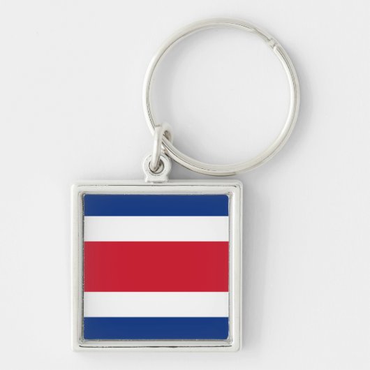 Costa Rica Flag Sleutelhanger (Voorkant)