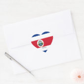 Costa Rica Flag Splendid Patriotic Hart Sticker (Envelop)