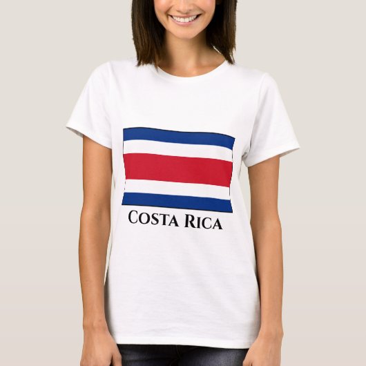 Costa Rica Flag T-shirt (Voorkant)
