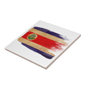 Costa Rica Flag Tegeltje (Zijkant)