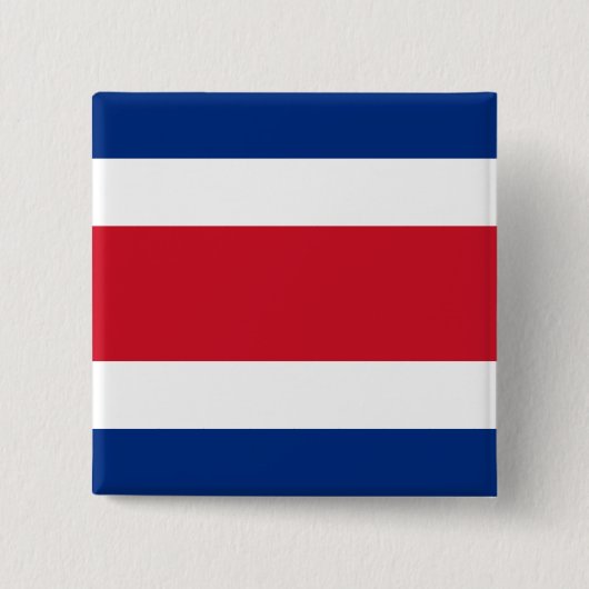 Costa Rica Flag Vierkante Button 5,1 Cm (Voorkant)
