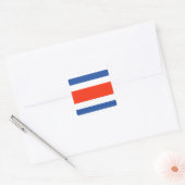 Costa Rica Flag Vierkante Sticker (Envelop)