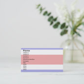 Costa Rica Flag Visitekaartje (Staand voorkant)