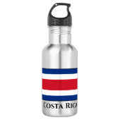 Costa Rica Flag Waterfles (Voorkant)