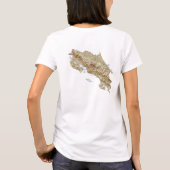 Costa Rica Flag x Map T-Shirt (Achterkant)