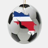 Costa Rica football voetbal Keramisch Ornament (Links)