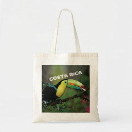 Costa Rica foto met kleurrijke Toucaanse vogel Tote Bag