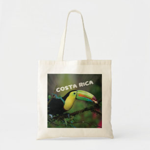 Costa Rica foto met kleurrijke Toucaanse vogel Tote Bag