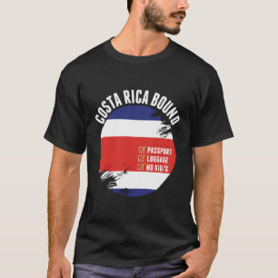 Costa Rica Gebonden land Reizen Costa Ricaanse vla T-shirt