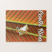 Costa Rica Gifkikker reisposter Legpuzzel (Horizontaal)