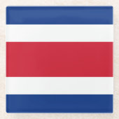 Costa Rica Glazen Onderzetter (Voorkant)