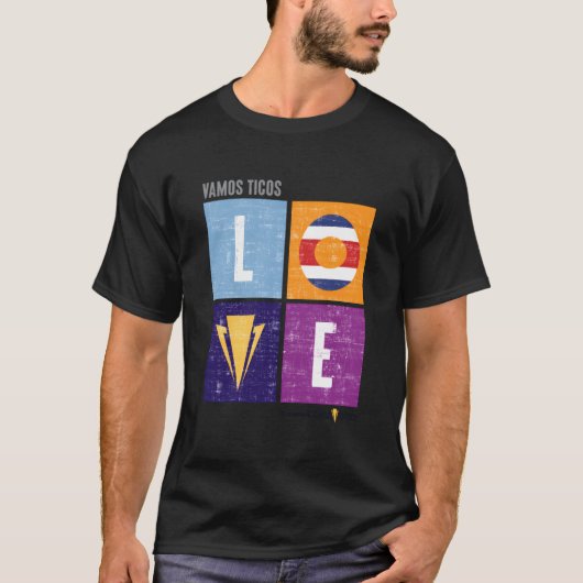 Costa Rica Gold Cup Edities T-shirt (Voorkant)