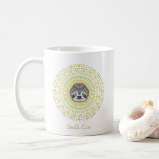 Costa Rica Gold Mandala Sloth Coffee Koffiemok