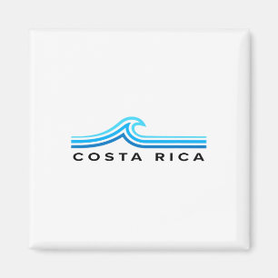 Costa Rica Golven Vintage Heren Dames Meisjes Jong Magneet