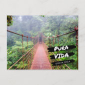 Costa Rica Hangende bruggen Vakantie Briefkaart (Voorkant)