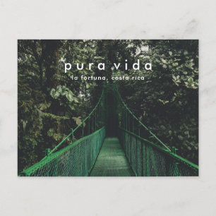 Costa Rica Hanging Bridges Canopy Briefkaart