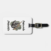 Costa Rica Hanging Sloth Pura Vida Travel Bagagelabel (Voorkant horizontaal)