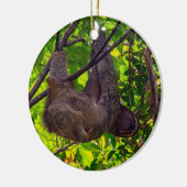 Costa Rica - Happy Lazy Sloth, Antonio Manuel NP Keramisch Ornament (Links)