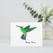 Costa Rica Hummingbird Briefkaart (Staand voorkant)
