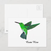 Costa Rica Hummingbird Briefkaart (Voorkant / Achterkant)