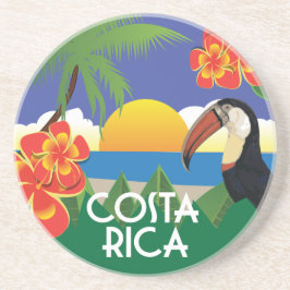 Costa Rica -  illustraties van keramische stoffen Zandsteen Onderzetter