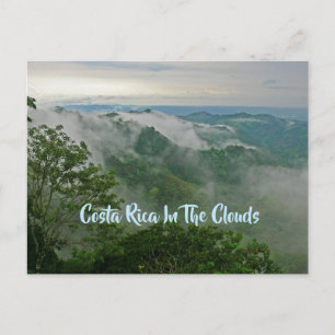 Costa Rica in de wolken briefkaart