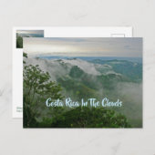 Costa Rica in de wolken briefkaart (Voorkant / Achterkant)