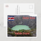 Costa Rica - Irazù Volcano - Briefkaart (Voorkant / Achterkant)