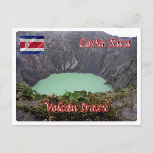 Costa Rica - Irazù Volcano - Briefkaart (Voorkant)