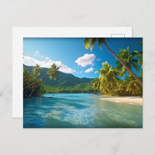 Costa Rica Island Paradise  Briefkaart (Voorkant / Achterkant)