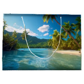 Costa Rica Island Paradise Groot Cadeauzakje (Achterkant)