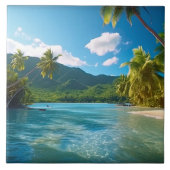 Costa Rica Island Paradise  Tegeltje (Voorkant)