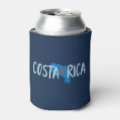 Costa Rica kaart Souvenir Blikjeskoeler (Blikje Voorkant)